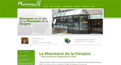 Desktop Screenshot of pharmacie-clergere.ch